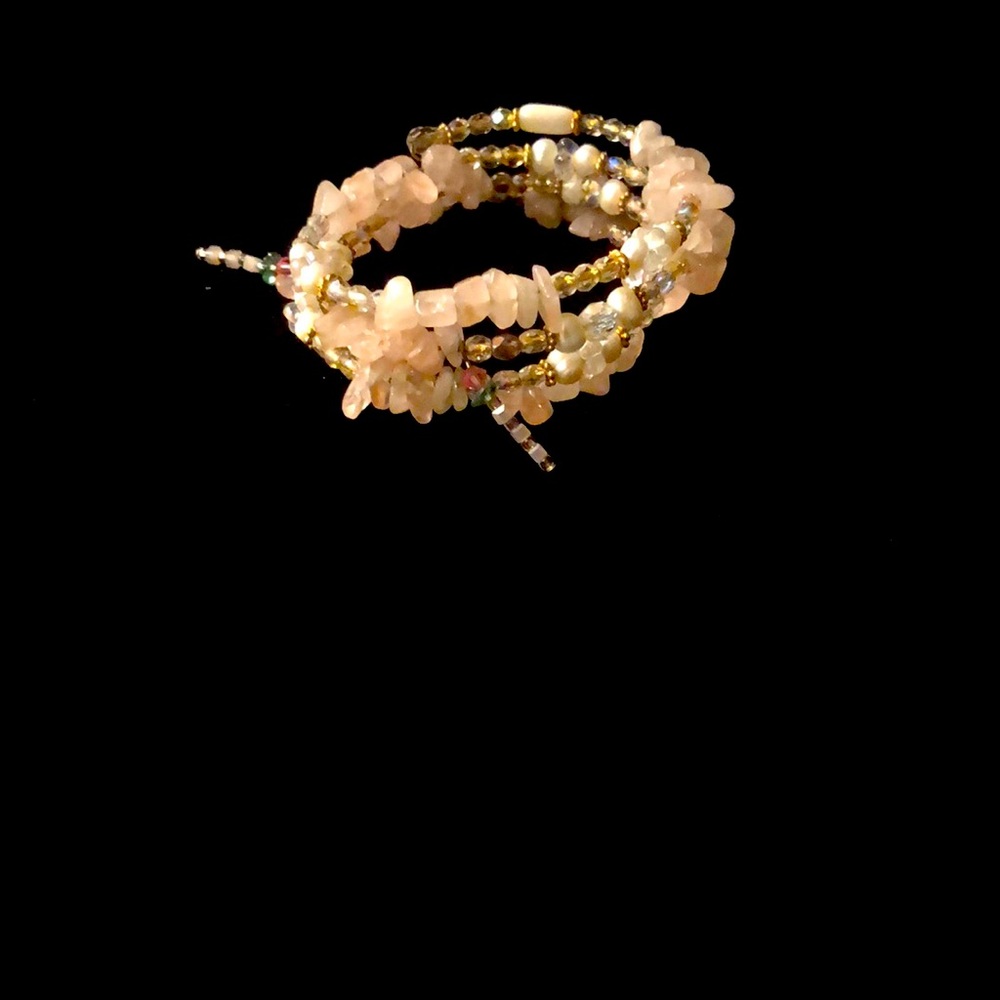 Swavorski - Beads, Rose Stones, Czech Beads, Pearlescent - Custom Bracelet